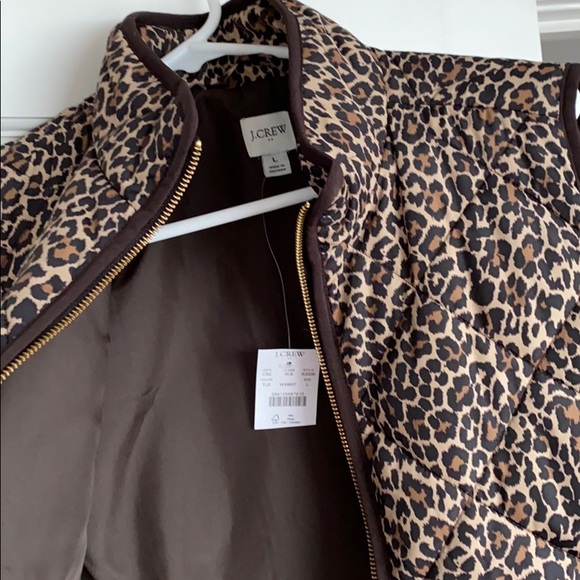 J. Crew NWT Leopard Vest - Picture 2 of 3